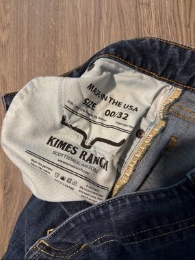 Kimes Ranch womens Dark Blue Denim Relaxed Jeans